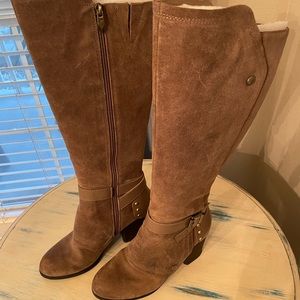 Fergie Footwear Suede Leather Knee Boots